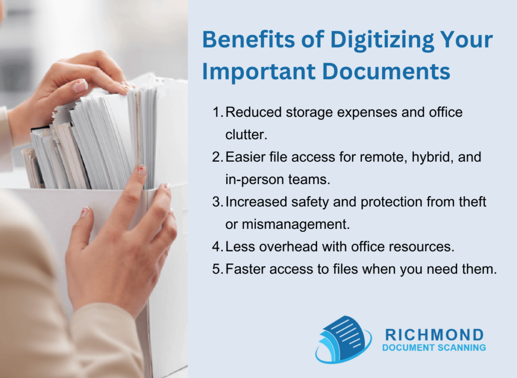 Benefits of Digitizing Your Important Documents